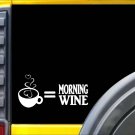 Coffee Morning Wine Sticker L166 8 inch java coffee beans decal