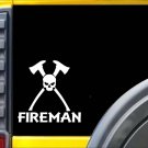 Fireman Skull K328 6 inch decal Maltese cross ax hydrant sticker Fireman Skull K328 6 inch decal Maltese cross ax hydrant sticker