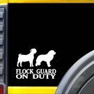 Flock Guard on Duty Goat Sticker k665 8 inch dog decal