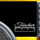 Teacher Ruler K635 8 inch Sticker teaching decal