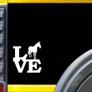 Mule Love K437 6 inch Sticker heartbeat decal