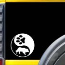 Yin Yang Border Collie L431 6" dog Sticker decal