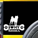 Shiba Bone L082 8 Inch dog rescue sticker decal