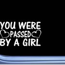 You Were Passed By a Girl M130 8" Sticker jdm car racing turbo window decal You Were Passed By a Girl M130 8" Sticker jdm car racing turbo window decal