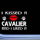 Cavalier Kissed L907 8" Spaniel dog window decal sticker Cavalier Kissed L907 8" Spaniel dog window decal sticker
