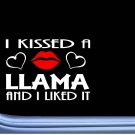 Llama Kissed L945 8" alpaca kria window decal sticker