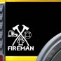 Fireman K327 6 inch decal Maltese cross ax hydrant sticker