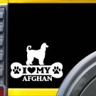 Afghan Hound Bone L101 8" sticker dog heartbeat decal vinyl