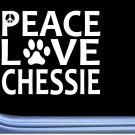 Chesapeake Bay Retriever Peace Love L670 Dog Sticker 6" decal