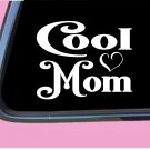 Cool Mom TP011 vinyl 6" Decal Sticker pregnant baby on board mom motherhood