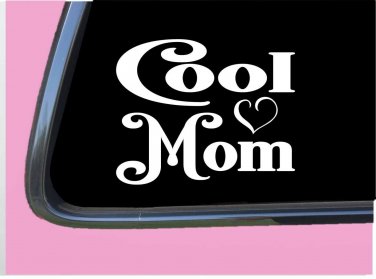 Cool Mom TP011 vinyl 6" Decal Sticker pregnant baby on board mom motherhood