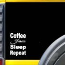 Coffee Jesus Sleep K860 8 inch Sticker christian decal