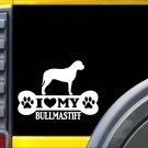Bullmastiff Bone Sticker L080 8 inch dog decal
