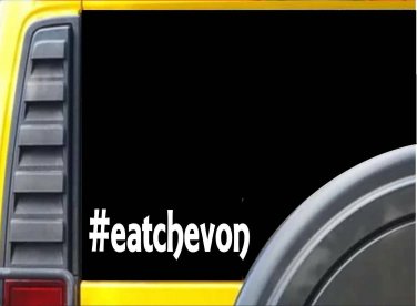 Eat Chevon Sticker k561 8 inch boer decal