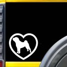 Shar-Pei Heart K275 6 Inch dog sticker decal