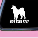 Got Klee Kai TP 567 vinyl 6" Decal Sticker dog breed alaskan husky kennel tshirt