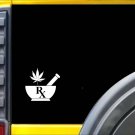 Mortar and Pestle Marijuana K736 6 inch sticker medical decal