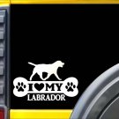 Labrador Bone Sticker L022 8 inch lab retriever decal