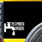 Plumber Inside K289 8 inch decal plumbing window sticker