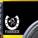 Farrier Horse K495 6 inch Sticker horseshoe anvil decal
