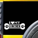 Lurcher Bone Sticker L215 8 inch Greyhound whippet decal