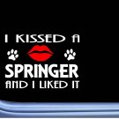 Springer Spaniel kissed L843 8" dog window decal sticker Springer Spaniel kissed L843 8" dog window decal sticker
