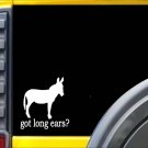Got long ears Donkey K340 6 inch decal mule sticker