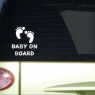 Baby on Board feet *I396* 8 inch Sticker decal pregnancy nursery baby bed Baby on Board feet *I396* 8 inch Sticker decal pregnancy nursery baby bed