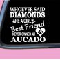 Aucado Diamonds TP 448 vinyl 6" Decal Sticker dog breed Australian Cattle Dog