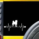 Shiba Inu Lifeline K267 8 Inch dog heartbeat sticker decal
