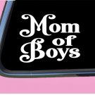 Mom of Boys TP015 vinyl 6" Decal Sticker pregnant baby on board mom motherhood