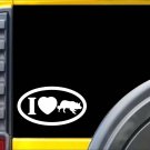 I love Border Collie Oval L432 8" dog schutzhund Sticker decal