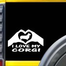 Corgi Hands Heart Sticker k079 8 inch welsh corgi pembroke decal Corgi Hands Heart Sticker k079 8 inch welsh corgi pembroke decal