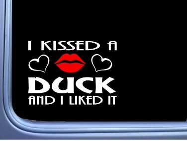 Duck Kissed L944 8" eggs incubator window decal sticker