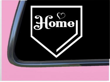 Softball Home Plate TP037 vinyl 6" Decal Sticker fastpitch