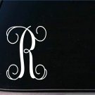 Monogram R vine initialI363 6 inch tall Sticker decal letters gift Monogram R vine initialI363 6 inch tall Sticker decal letters gift