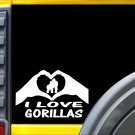 Gorilla Hands Heart Sticker k018 8 inch harambe decal Gorilla Hands Heart Sticker k018 8 inch harambe decal