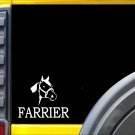 Farrier Horse K494 6 inch Sticker horseshoe anvil decal