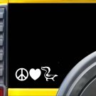 Peace Love Skunk sticker K551 8" vinyl cage decal