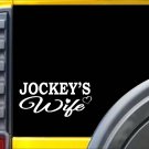 Jockey's Wife K366 8 inch Sticker throughbred horse decal