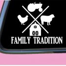 Family Tradition Sheep TP 683 6" Decal Sticker farming tractor chicken farm