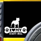 Staffy Bull Bone Sticker Lo17 8 inch staffordshire bull terrier decal