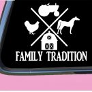 Family Tradition Horse TP 681 6" Decal Sticker farming tractor chicken farm