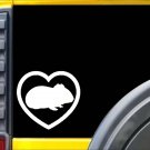 Guinea Pig Heart Sticker L140 6 inch aquarium cage decal