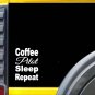 Coffee Pilot Sleep K902 8 inch Sticker airplane helicopter decal
