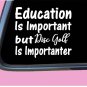 Disc Golf Important TP121 vinyl 6" Decal Sticker golfer putt driver