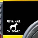 Alpha Male Belgian Malinois K250 6 Inch sticker Schutzhund dog training decal