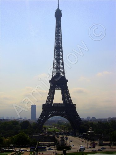 *Paris. Eiffel Tower under Sun* colorful art photography
