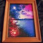 *Sunset Multicolored Lake* very colorful fine paper artwork