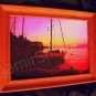 *Ships at Rovjni. Croatia* CANVAS very colorful fine artwork mixed media